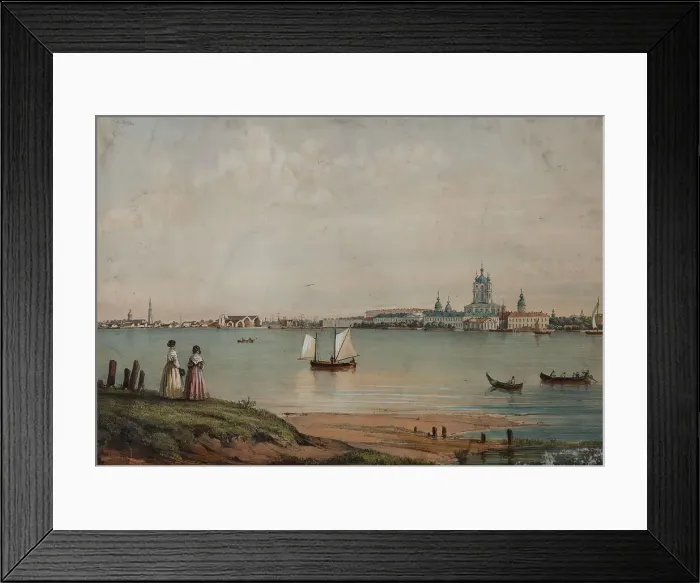 Framed Print : Okhta, c. 1833 Framed Print : Okhta, c. 1833