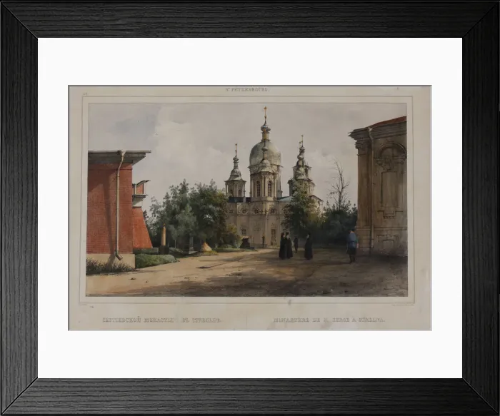 Framed Print : The Coastal Monastery of Saint Sergius in Strelna near St, Petersburg, 1840s Framed Print : The Coastal Monastery of Saint Sergius in Strelna near St, Petersburg, 1840s