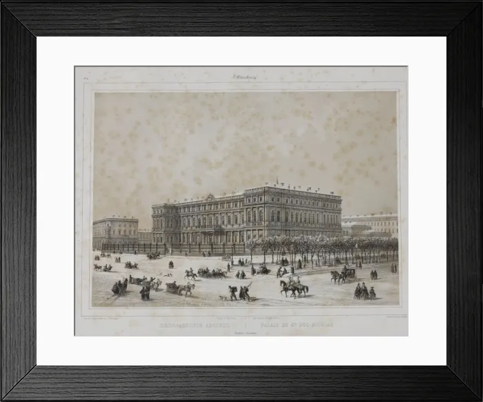 Framed Print : The Nicholas Palace in Saint Petersburg, 1840s Framed Print : The Nicholas Palace in Saint Petersburg, 1840s