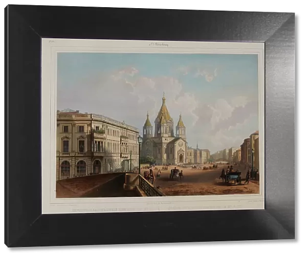 The Church of the Annunciation of the Life Guard Mounted regiment in Saint Petersburg, 1840s