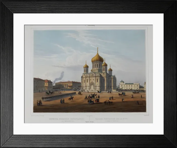 Framed Print : The Presentation of the Holy Virgin Church of the Semyonovsky Life-Guards Regiment in Saint Petersbu Framed Print : The Presentation of the Holy Virgin Church of the Semyonovsky Life-Guards Regiment in Saint Petersbu