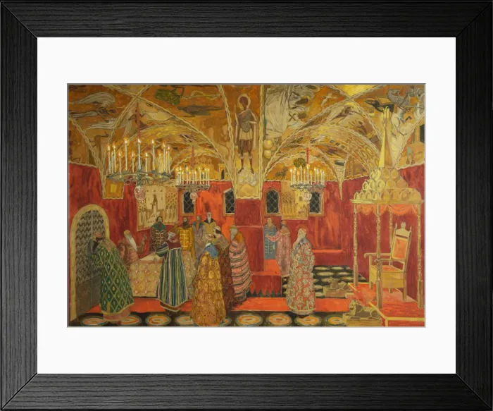 Framed Print : Stage design for the opera Boris Godunov by M. Musorgsky, 1911. Artist: Golovin, Alexander Yakovlevich (1863-1930) Framed Print : Stage design for the opera Boris Godunov by M. Musorgsky, 1911. Artist: Golovin, Alexander Yakovlevich (1863-1930)