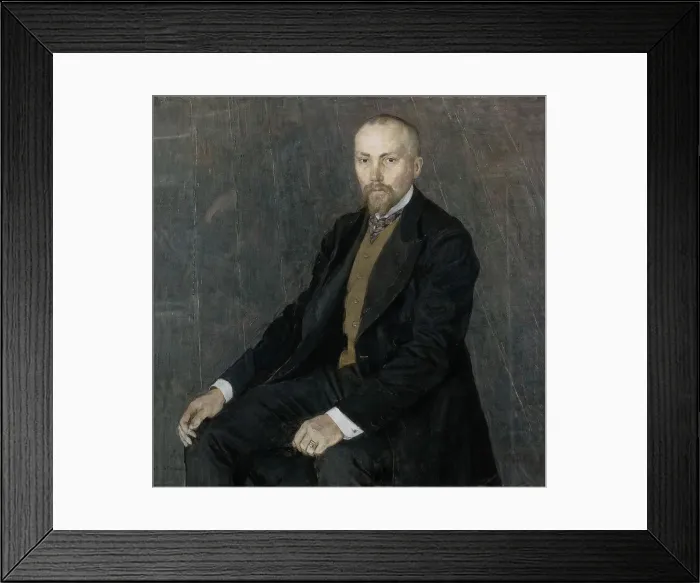 Framed Print : Portrait of the artist Nicholas Roerich (1874-1947), 1907. Artist: Golovin, Alexander Yakovlevich (1863-1930) Framed Print : Portrait of the artist Nicholas Roerich (1874-1947), 1907. Artist: Golovin, Alexander Yakovlevich (1863-1930)