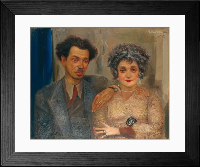 Framed Print : Portrait of the artist Nikiolai Remizov (1887-1975) with his wife, Between 1926 and 1933. Artist: Grigoriev, Boris Dmitryevich (1886-1939) Framed Print : Portrait of the artist Nikiolai Remizov (1887-1975) with his wife, Between 1926 and 1933. Artist: Grigoriev, Boris Dmitryevich (1886-1939)