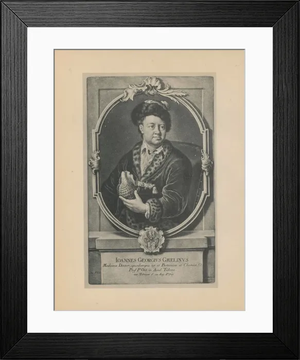 Framed Print : Portrait of the naturalist, botanist and geographer Johann Georg Gmelin (1709-1755), Mid of the 18th cen Artist: Haid (Hayd), Johann Jacob (1704-1767) Framed Print : Portrait of the naturalist, botanist and geographer Johann Georg Gmelin (1709-1755), Mid of the 18th cen Artist: Haid (Hayd), Johann Jacob (1704-1767)