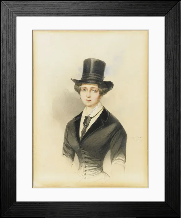 Framed Print : Portrait of Grand Duchess Catherine Mikhailovna of Russia (1827-1894), 1847. Artist: Hau (Gau), Vladimir Ivanovich (1816-1895) Framed Print : Portrait of Grand Duchess Catherine Mikhailovna of Russia (1827-1894), 1847. Artist: Hau (Gau), Vladimir Ivanovich (1816-1895)