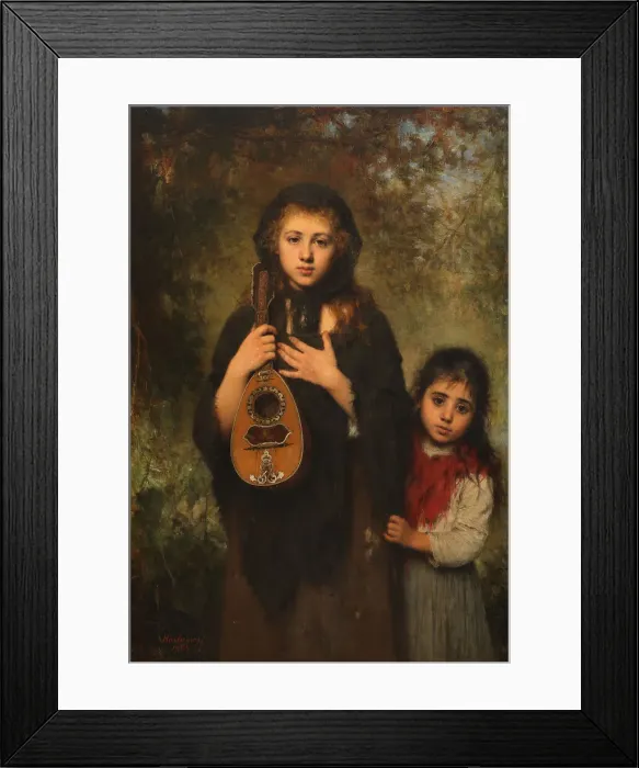 Framed Print : La Cigale, 1894. Artist: Harlamov, Alexei Alexeyevich (1840-1922) Framed Print : La Cigale, 1894. Artist: Harlamov, Alexei Alexeyevich (1840-1922)