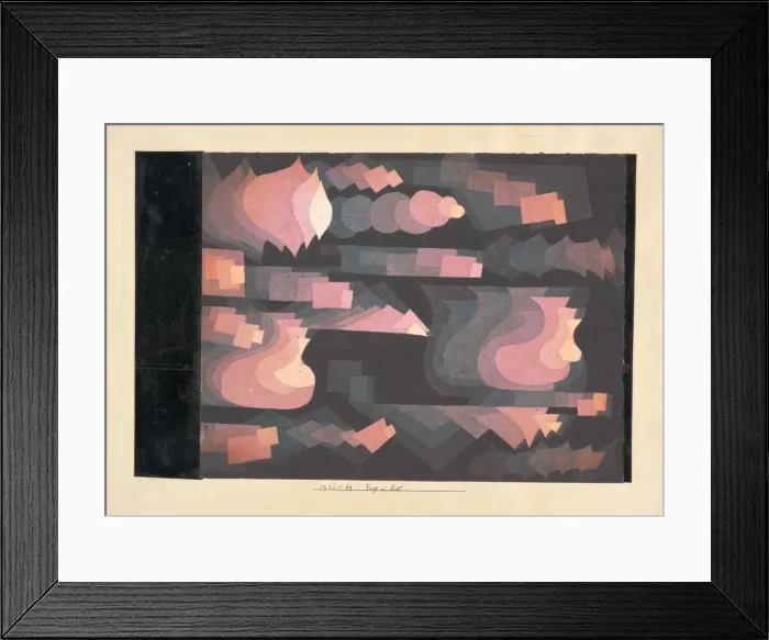 Framed Print : Fuge in Rot, 1921 Framed Print : Fuge in Rot, 1921