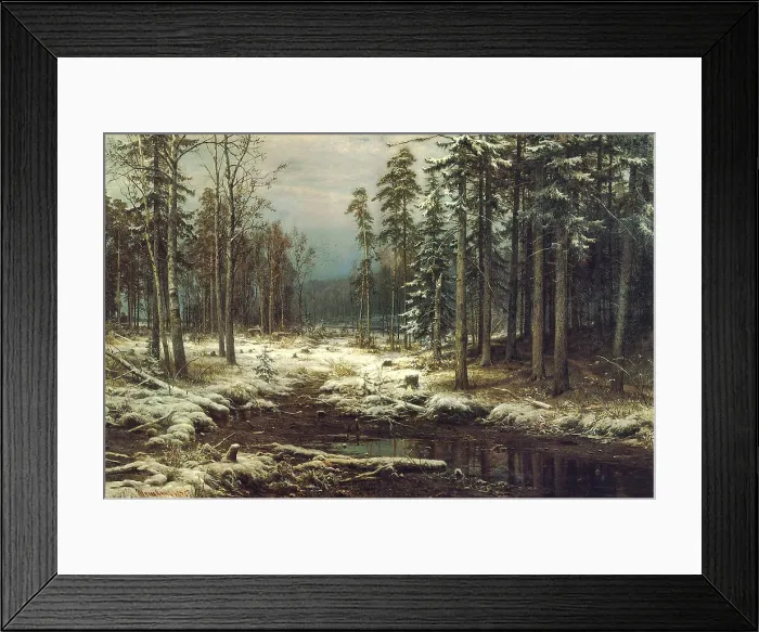 Framed Print : First snow, 1875 Framed Print : First snow, 1875