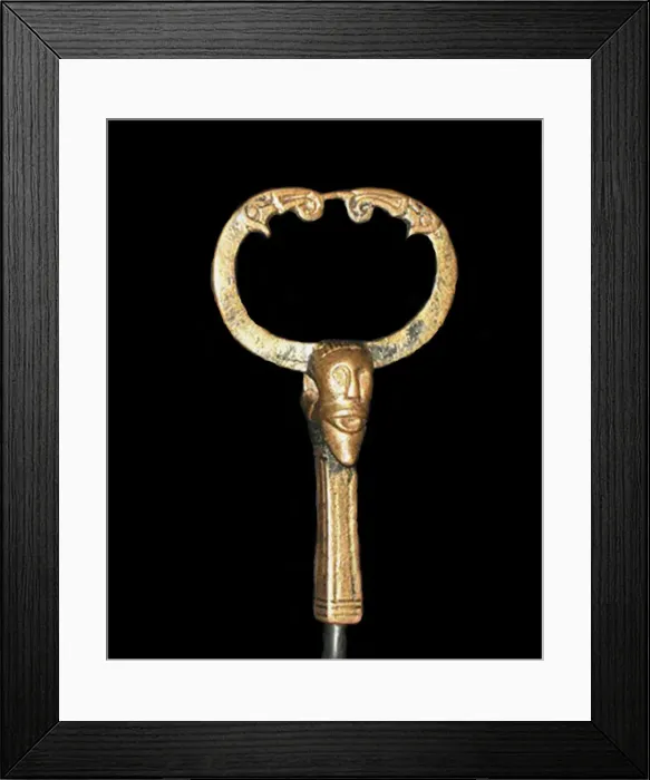 Framed Print : Figurine of a Norse god, probably Odin (from Staraya Ladoga), 751-775 Framed Print : Figurine of a Norse god, probably Odin (from Staraya Ladoga), 751-775