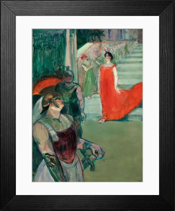 Framed Print : The Opera Messalina at Bordeaux (Messaline descend l escalier borde de figurants), 1901 Framed Print : The Opera Messalina at Bordeaux (Messaline descend l escalier borde de figurants), 1901