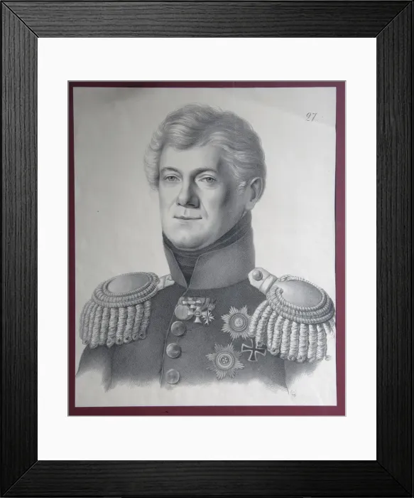 Framed Print : Portrait of Prince Dmitriy Vladimirovich Golitsyn (1771-1844), 1820s. Artist: Hippius, Gustav Adolf (1792-1856) Framed Print : Portrait of Prince Dmitriy Vladimirovich Golitsyn (1771-1844), 1820s. Artist: Hippius, Gustav Adolf (1792-1856)