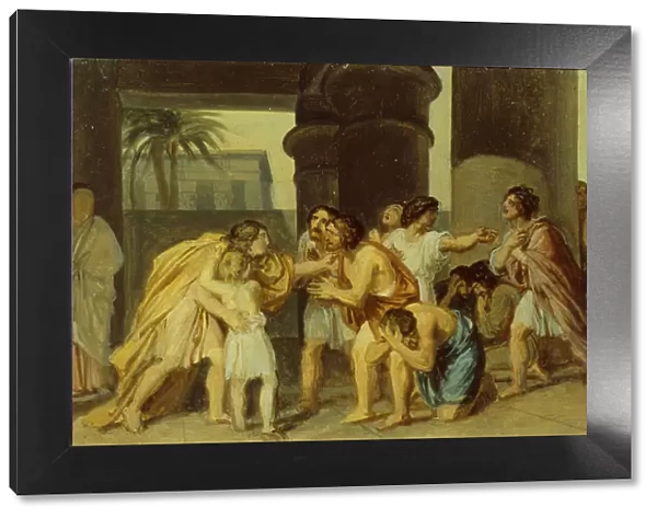 Joseph Reveals Himself to His Brothers, 1830s. Artist: Ivanov, Alexander Andreyevich (1806-1858)