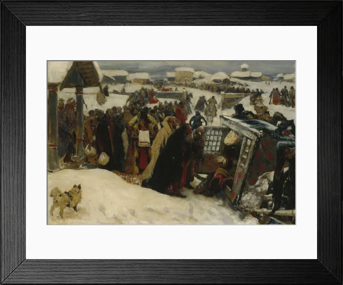Framed Print : Arrival of a voivode, 1907. Artist: Ivanov, Sergei Vasilyevich (1864-1910)