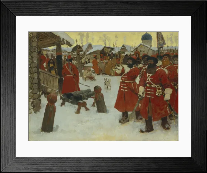 Framed Print : The Streltsy, 1907. Artist: Ivanov, Sergei Vasilyevich (1864-1910) Framed Print : The Streltsy, 1907. Artist: Ivanov, Sergei Vasilyevich (1864-1910)