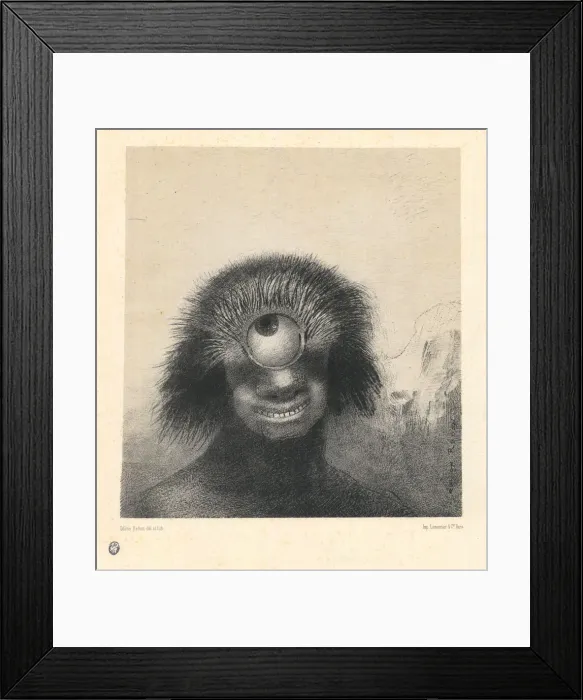Framed Print : The Misshapen Polyp Floated on the Shores, a Sort of Smiling and Hideous Cyclops. From the series Le Framed Print : The Misshapen Polyp Floated on the Shores, a Sort of Smiling and Hideous Cyclops. From the series Le
