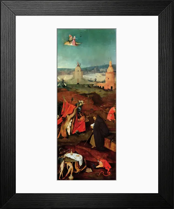 Framed Print : The Temptation of Saint Anthony (Right wing of a triptych) Framed Print : The Temptation of Saint Anthony (Right wing of a triptych)