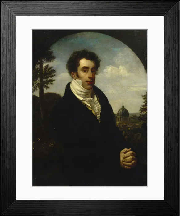 Framed Print : Portrait of Prince Alexander Mikhailovich Golitsyn (1798-1858), 1819. Artist: Kiprensky, Orest Adamovich (1782-1836) Framed Print : Portrait of Prince Alexander Mikhailovich Golitsyn (1798-1858), 1819. Artist: Kiprensky, Orest Adamovich (1782-1836)