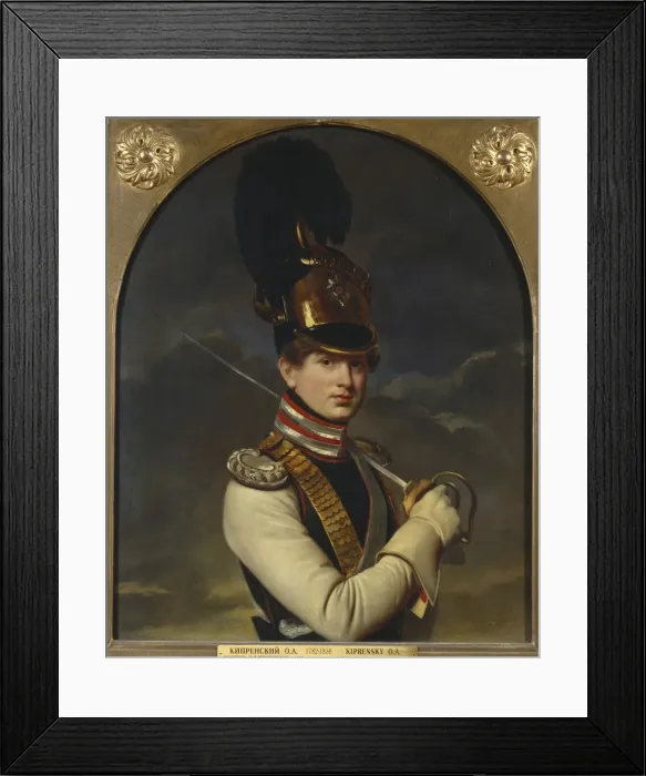 Framed Print : Portrait of Count Nikita Petrovich Trubetskoy (1804-1886), 1826. Artist: Kiprensky, Orest Adamovich (1782-1836) Framed Print : Portrait of Count Nikita Petrovich Trubetskoy (1804-1886), 1826. Artist: Kiprensky, Orest Adamovich (1782-1836)