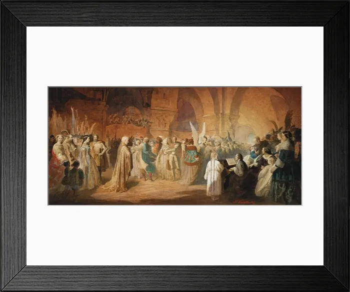 Framed Print : Chopins Polonaise - Ball at Hotel Lambert in Paris Framed Print : Chopins Polonaise - Ball at Hotel Lambert in Paris