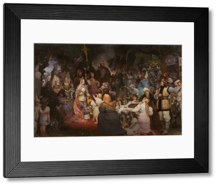 Framed Print : The Baptism of Lithuania Framed Print : The Baptism of Lithuania