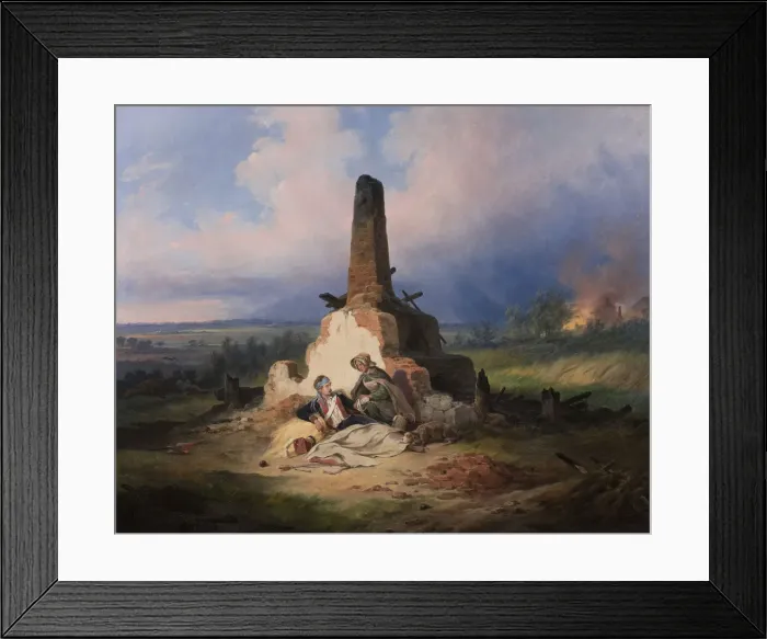 Framed Print : Wounded Uhlan, 1831 Framed Print : Wounded Uhlan, 1831
