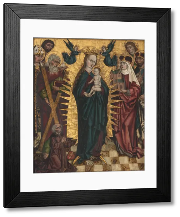 Framed Print : Virgin and child with Saints Andrew, Hedwig of Silesia, John the Baptist, John the Evangelist, Stani Framed Print : Virgin and child with Saints Andrew, Hedwig of Silesia, John the Baptist, John the Evangelist, Stani