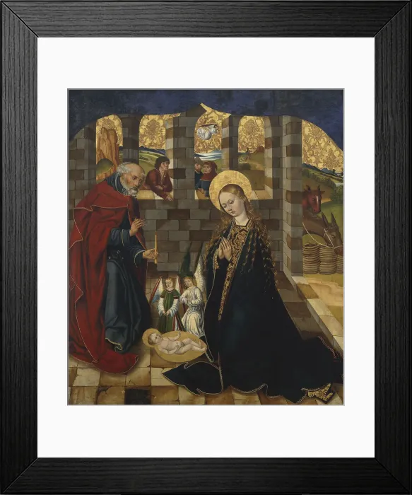 Framed Print : The Adoration of the Christ Child Framed Print : The Adoration of the Christ Child