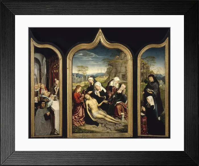 Framed Print : Triptych of the Lamentation of Christ Framed Print : Triptych of the Lamentation of Christ