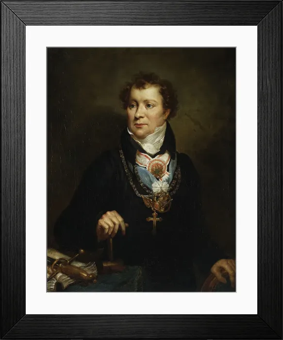 Framed Print : Portrait of Ludwik Osinski (1775-1838)