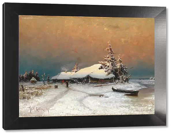 Winter Sunset, 1887. Artist: Klever, Juli Julievich (Julius), von (1850-1924)