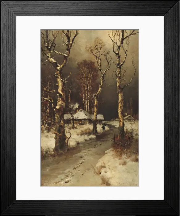 Framed Print : Thaw. Artist: Klever, Juli Julievich (Julius), von (1850-1924) Framed Print : Thaw. Artist: Klever, Juli Julievich (Julius), von (1850-1924)