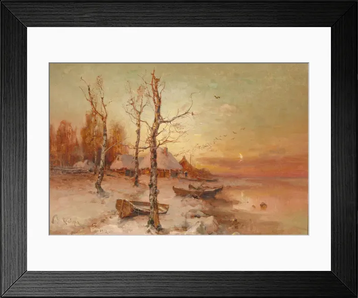 Framed Print : Landscape, 1912. Artist: Klever, Juli Julievich (Julius), von (1850-1924) Framed Print : Landscape, 1912. Artist: Klever, Juli Julievich (Julius), von (1850-1924)