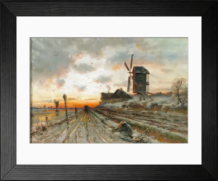 Framed Print : Early spring, 1906. Artist: Klever, Juli Julievich (Julius), von (1850-1924) Framed Print : Early spring, 1906. Artist: Klever, Juli Julievich (Julius), von (1850-1924)
