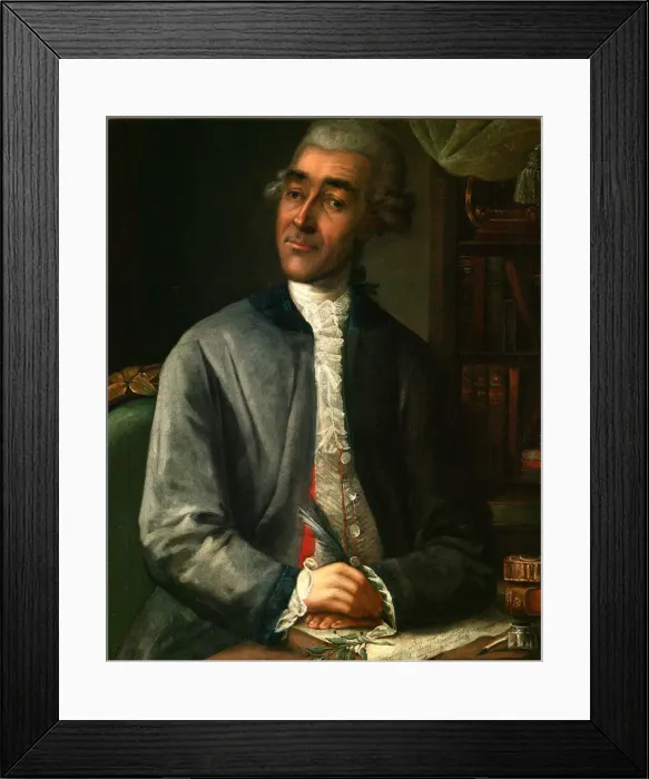 Framed Print : Portrait of the writer Vasily Grigorievich Ruban (1742-1795), 1786. Artist: Klipekov (Klepikov), Alexei Fyodorovich (1761-?) Framed Print : Portrait of the writer Vasily Grigorievich Ruban (1742-1795), 1786. Artist: Klipekov (Klepikov), Alexei Fyodorovich (1761-?)