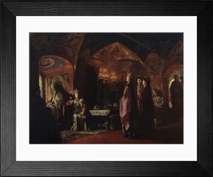Framed Print : Tsarevnas dwelling, 1878. Artist: Klodt, Mikhail Petrovich, Baron (1835-1914) Framed Print : Tsarevnas dwelling, 1878. Artist: Klodt, Mikhail Petrovich, Baron (1835-1914)