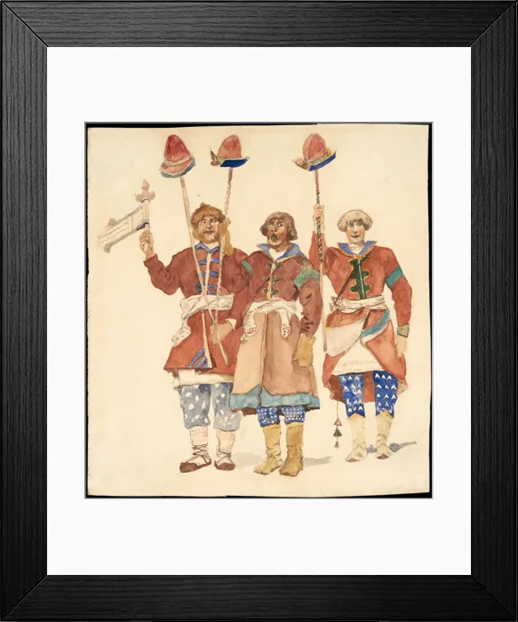 Framed Print : Costume design for the theatre play Snow Maiden by Alexander Ostrovsky Framed Print : Costume design for the theatre play Snow Maiden by Alexander Ostrovsky