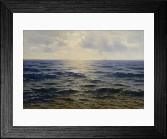 Framed Print : The Sea, 1894. Artist: Kryzhitsky, Konstantin Yakovlevich (1858-1911) Framed Print : The Sea, 1894. Artist: Kryzhitsky, Konstantin Yakovlevich (1858-1911)