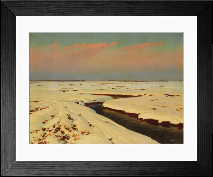 Framed Print : Winter Landscape. Artist: Kryzhitsky, Konstantin Yakovlevich (1858-1911) Framed Print : Winter Landscape. Artist: Kryzhitsky, Konstantin Yakovlevich (1858-1911)