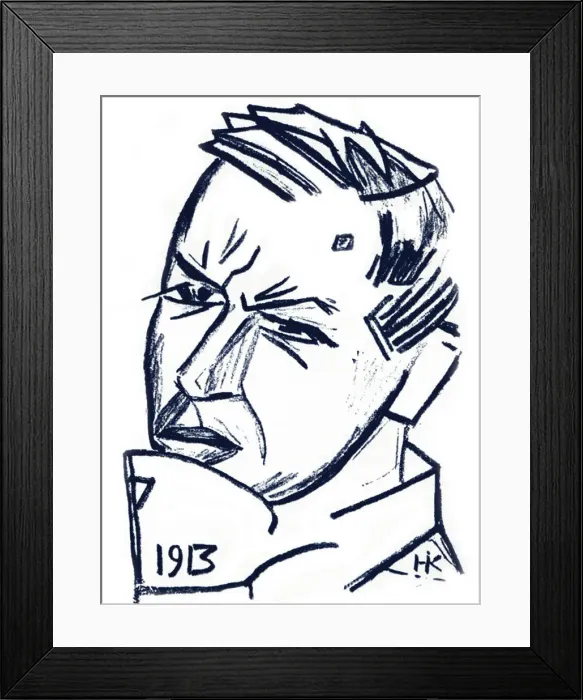 Framed Print : Portrait of the artist and author David Burliuk (1882-1967), 1913. Artist: Kulbin, Nikolai Ivanovich (1868-1917) Framed Print : Portrait of the artist and author David Burliuk (1882-1967), 1913. Artist: Kulbin, Nikolai Ivanovich (1868-1917)