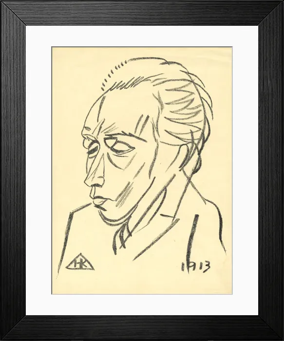Framed Print : Portrait of the Poet Velimir Khlebnikov (1885-1922), 1913. Artist: Kulbin, Nikolai Ivanovich (1868-1917) Framed Print : Portrait of the Poet Velimir Khlebnikov (1885-1922), 1913. Artist: Kulbin, Nikolai Ivanovich (1868-1917)