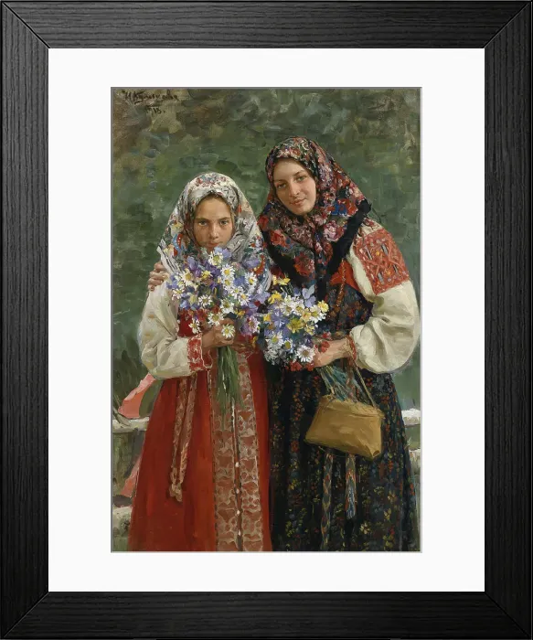 Framed Print : Meadow Flowers, 1913. Artist: Kulikov, Ivan Semyonovich (1875-1941) Framed Print : Meadow Flowers, 1913. Artist: Kulikov, Ivan Semyonovich (1875-1941)