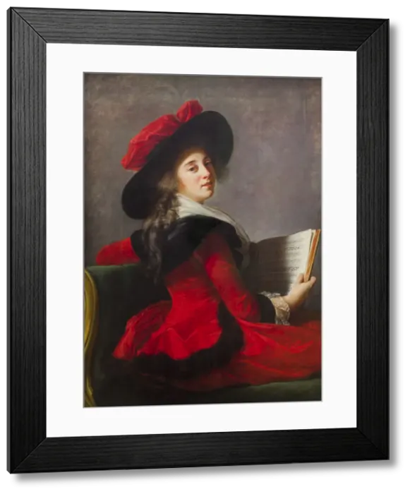 Framed Print : Portrait of the Baroness Crussol, wife of Henri-Charles-Emmanuel de Crussol-Florensac, nee Anne Mari Framed Print : Portrait of the Baroness Crussol, wife of Henri-Charles-Emmanuel de Crussol-Florensac, nee Anne Mari