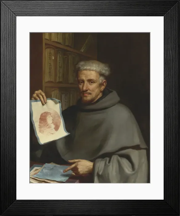 Framed Print : Portrait of Fra Bonaventura Bisi (1601-1659), called Il Pittorino