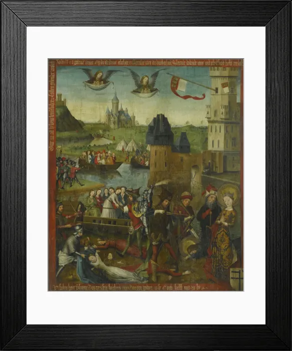 Framed Print : The Martyrdom of Saint Ursula and the Eleven Thousand Virgins of Cologne Framed Print : The Martyrdom of Saint Ursula and the Eleven Thousand Virgins of Cologne