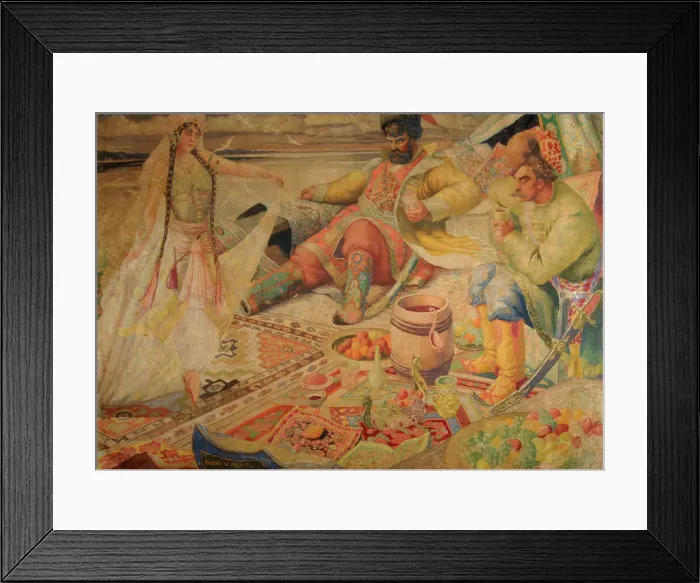 Framed Print : Stepan Razin. Artist: Kustodiev, Boris Michaylovich (1878-1927)