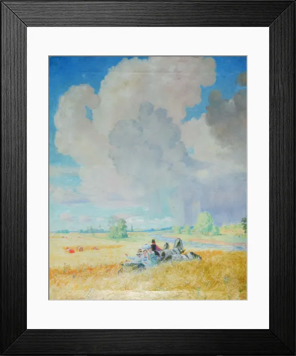 Framed Print : Summer, 1922. Artist: Kustodiev, Boris Michaylovich (1878-1927) Framed Print : Summer, 1922. Artist: Kustodiev, Boris Michaylovich (1878-1927)