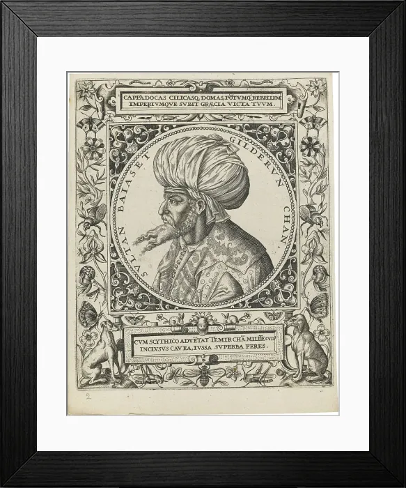 Framed Print : Portrait of Sultan Bayezid I