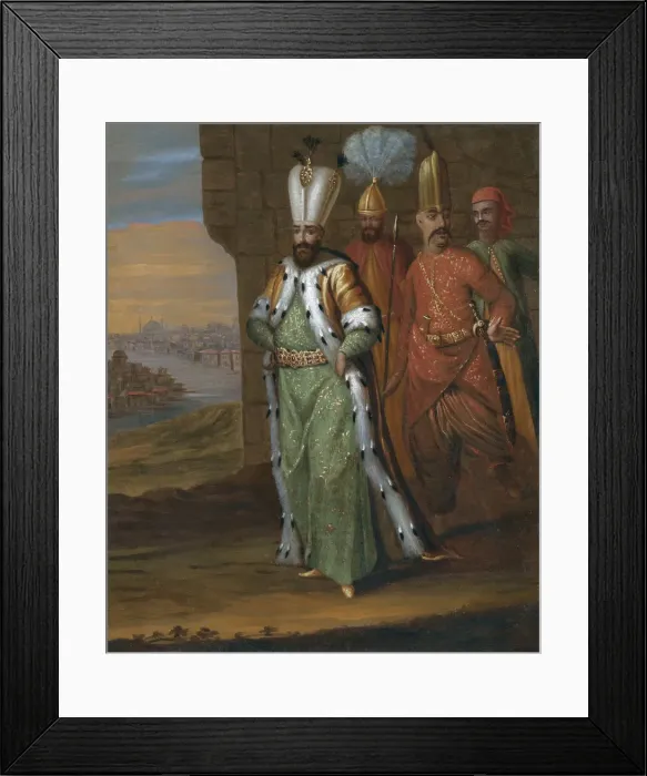 Framed Print : Sultan Ahmed III (1673-1736) and his Retinue Framed Print : Sultan Ahmed III (1673-1736) and his Retinue