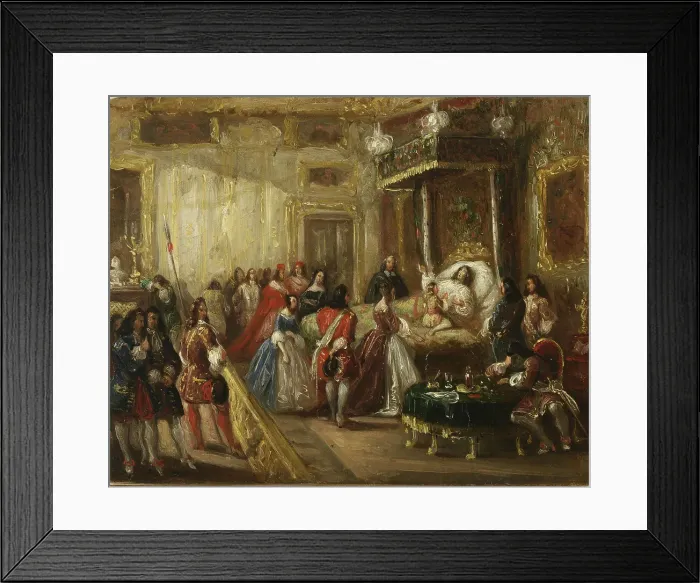 Framed Print : The death of Louis XIV in Versailles Framed Print : The death of Louis XIV in Versailles